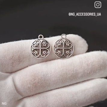Підвіски 'квітковий хрест'. 5222 фото